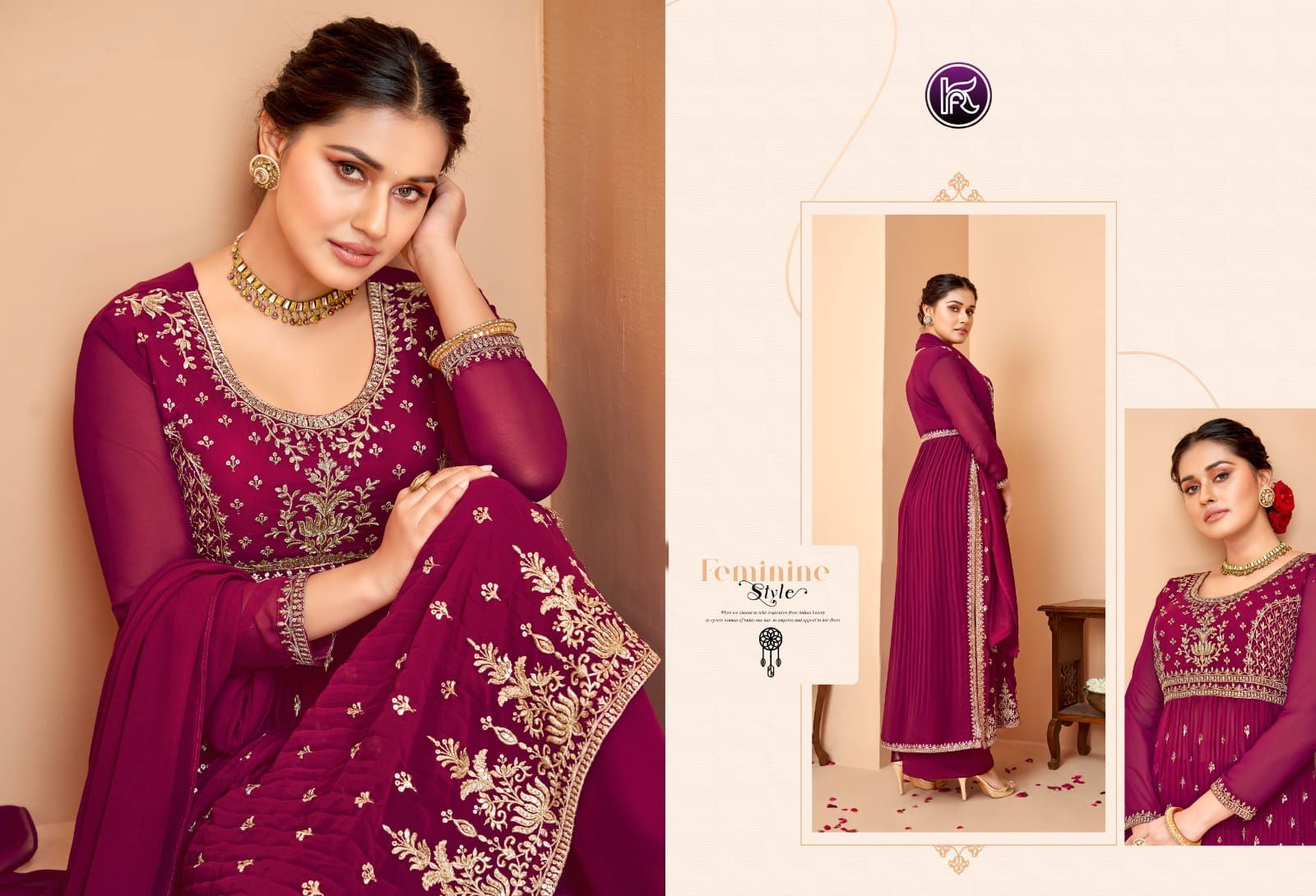 Kala Nayra 50001-50006 Georgette Wholesale Wedding Salwar Suits